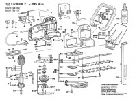 Bosch 0 600 830 203 PHS-560-G Hedge-Trimmer Spare Parts